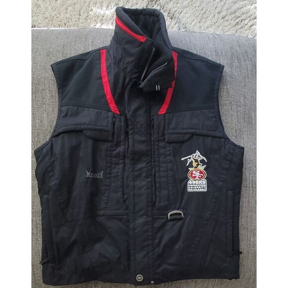 Marker San Francisco 49ers Ski Classic Nylon Black Vest 2002 Olympics‎ Size M - Picture 1 of 7